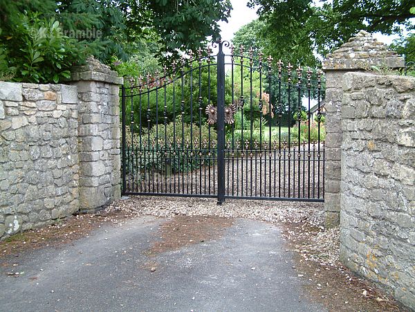 Wrought iron gates,Bath